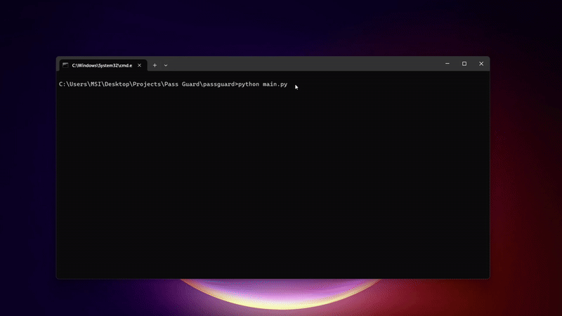 PassGuard Demo